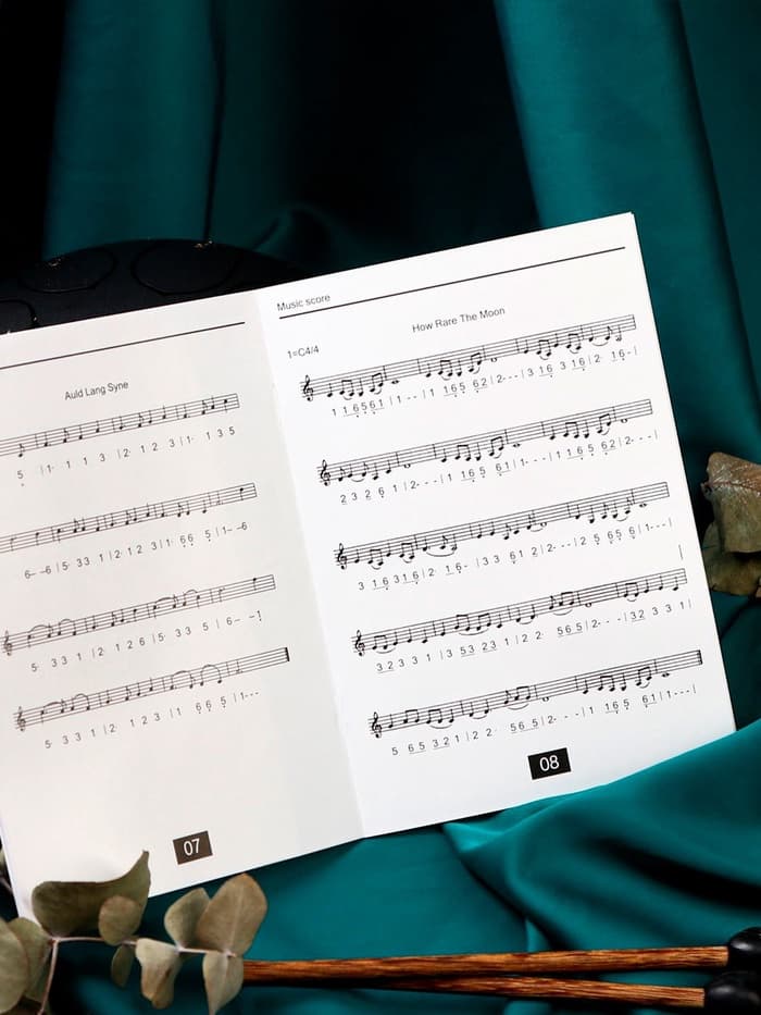 Глюкофон - музыкальный инструмент, черный, 8 лепестков, 15×9 см