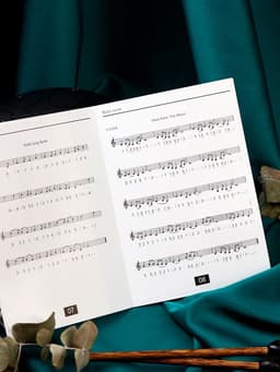 Глюкофон - музыкальный инструмент, черный, 8 лепестков, 15×9 см