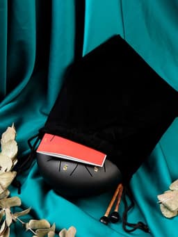 Глюкофон - музыкальный инструмент, черный, 8 лепестков, 15×9 см