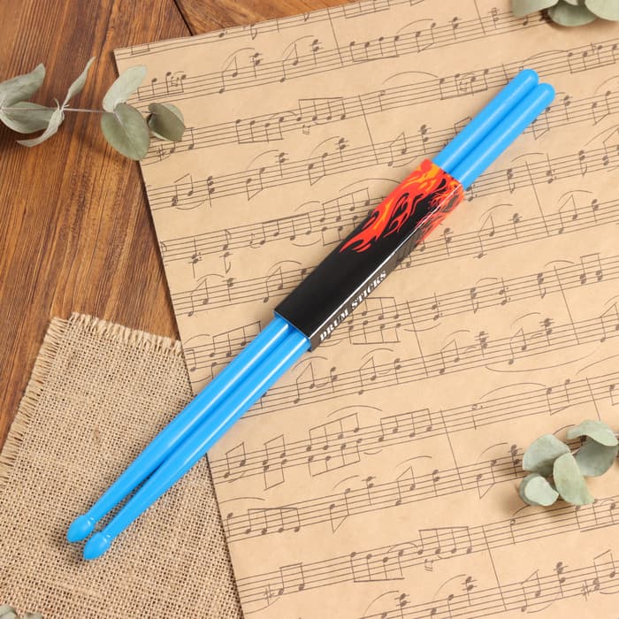 Барабанные палочки Music Life 5 А синие, светящиеся