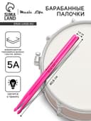 Барабанные палочки Music Life 5 А розовые, светящиеся