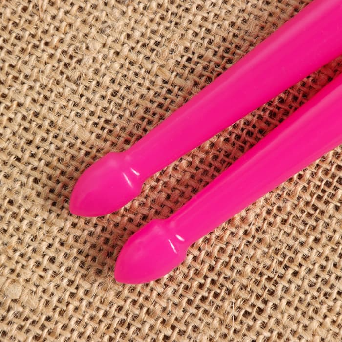 Барабанные палочки Music Life 5 А розовые, светящиеся