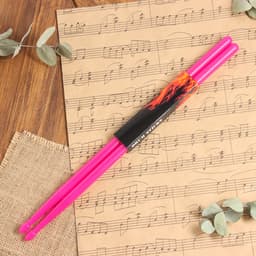 Барабанные палочки Music Life 5 А розовые, светящиеся