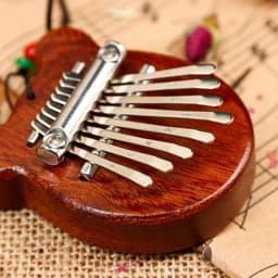 Калимба Music Life «Медвежонок», 8.5×6.5×3.5 см, 8 язычков, деревянная, коричневая