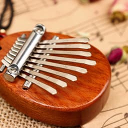 Калимба "Камешек" Music Life, 8 язычков, 7 х 5 х 1,8 см, дерево