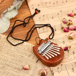 Калимба «Кошечка», 8 язычков, 5.5×7.5×1.8 см, дерево, Music Life