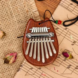 Калимба «Кошечка», 8 язычков, 5.5×7.5×1.8 см, дерево, Music Life