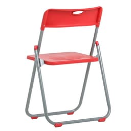 Стул складной 75×45×43 см, металл, пластик, красный