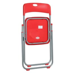 Стул складной 75×45×43 см, металл, пластик, красный