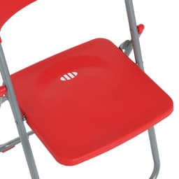 Стул складной 75×45×43 см, металл, пластик, красный