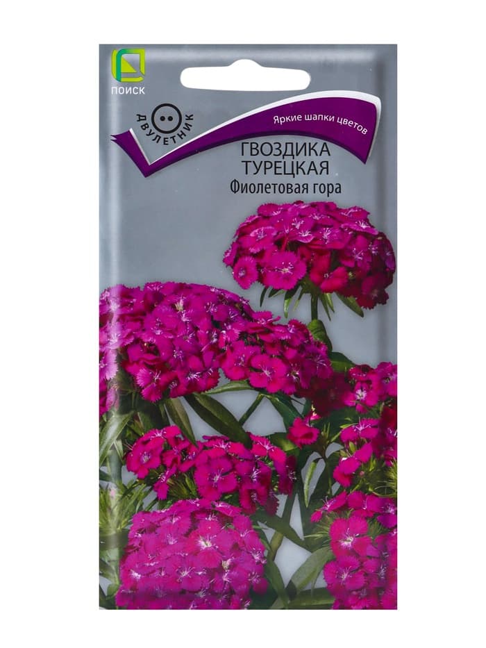 Семена цветов Гвоздика Турецкая «Фиолетовая гора» 0.25 г