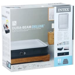 Кровать надувная FULL COMFORT-PLUSH AIRBED, 203×152×33 см, со встроенным насосом, 67770ND INTEX