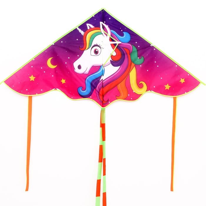 Воздушный змей Funny toys «Единорог» с леской