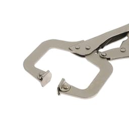 Зажим ручной ТУНДРА, точечный захват, подвижные губки, с фиксатором, 220 мм