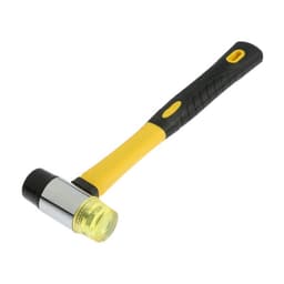 Молоток рихтовочный ТУНДРА, двухкомпонентная рукоятка, бойки 35 мм, 300 г