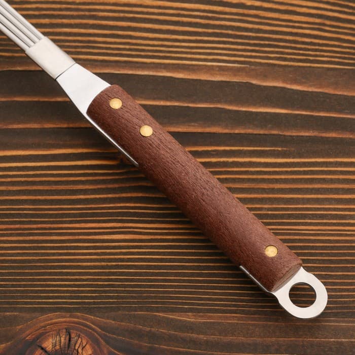 Дуршлаг-сито Шафран, d=18 см, с деревянной ручкой, металл