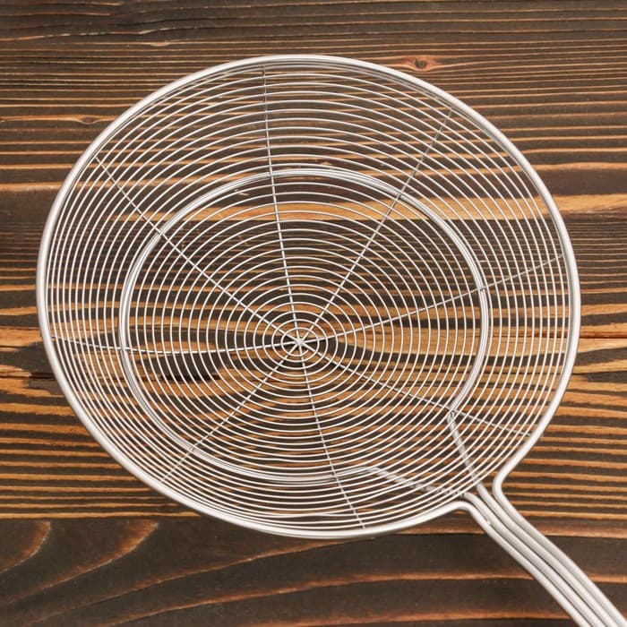 Дуршлаг-сито Шафран, d=18 см, с деревянной ручкой, металл