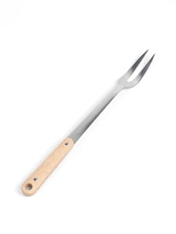 Вилка для мяса 37 см, 7×3.5 см, с деревянной ручкой