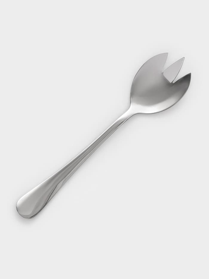 Вилка салатная Доляна, h=19.8 см, толщина 2.2 мм, 410 нержавеющая сталь, серебристая