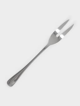 Вилка для мяса и сыра Доляна, h=24.5, толщина 2.2 мм, 410 нержавеющая сталь, серебристая