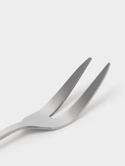 Вилка для мяса и сыра Доляна, h=24.5, толщина 2.2 мм, 410 нержавеющая сталь, серебристая