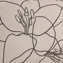Постельное бельё евро «Этель» Graphic flowers, мако-сатин