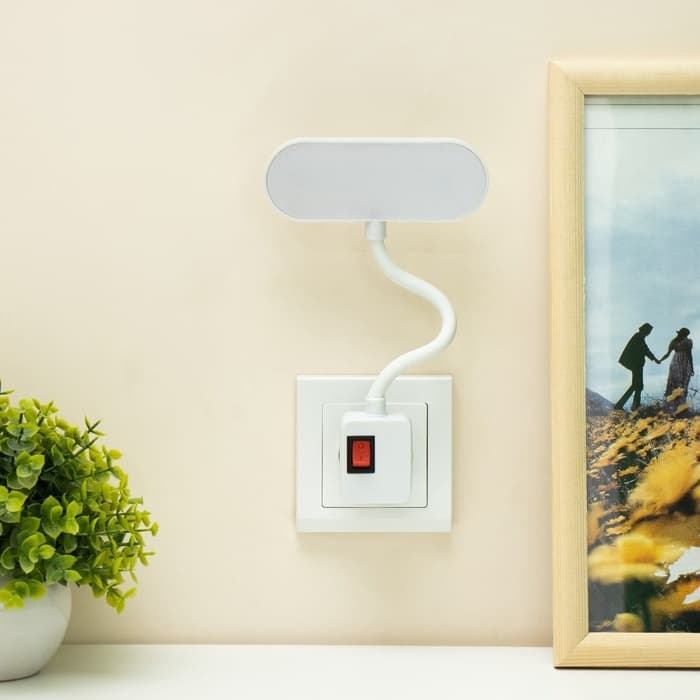 Бра в розетку «Берд» LED 7 Вт белый 1.5×12×21 см