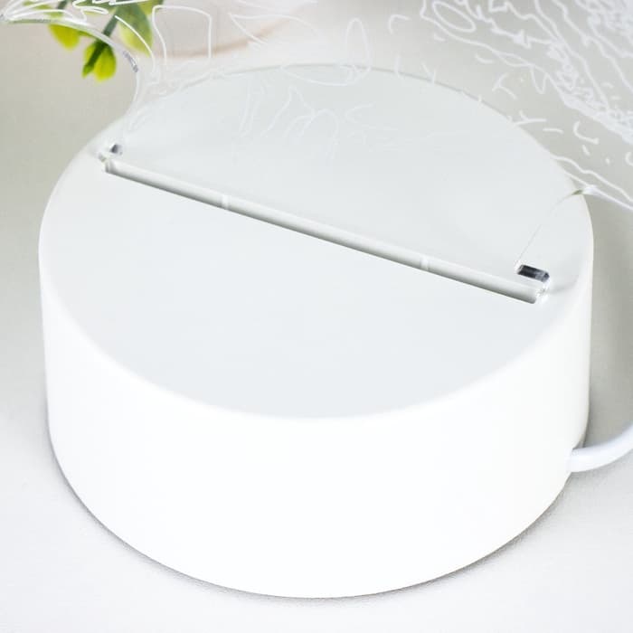 Светильник 3D RISALUX «Дракон», LED-ночник, белый 15×9.5×11 см