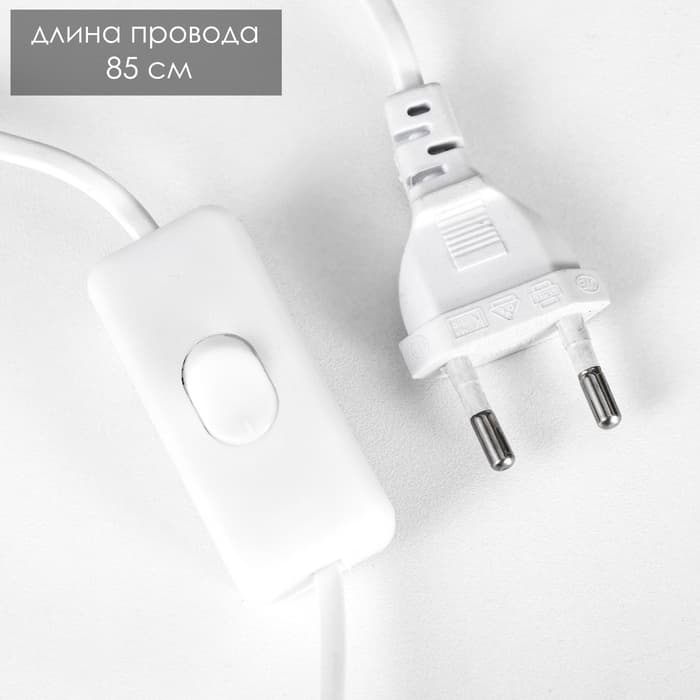 Светильник 3D RISALUX «Кактус», LED-ночник, белый 14×9.5×15 см