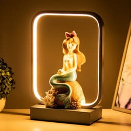 Настольная лампа «Русалка» LED 15 Вт голубой 24×10×34 см RISALUX