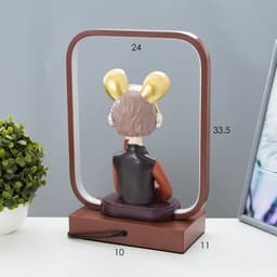 Настольная лампа «Девушка в наушниках» LED 15 Вт коричневый 24×10×34 см RISALUX