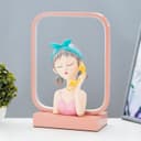 Настольная лампа «Девушка с телефоном» LED 15 Вт коричневый 24×10×34 см RISALUX