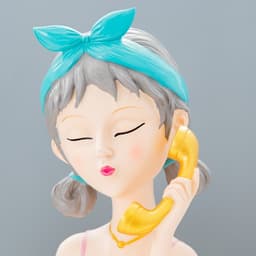 Настольная лампа «Девушка с телефоном» LED 15 Вт коричневый 24×10×34 см RISALUX