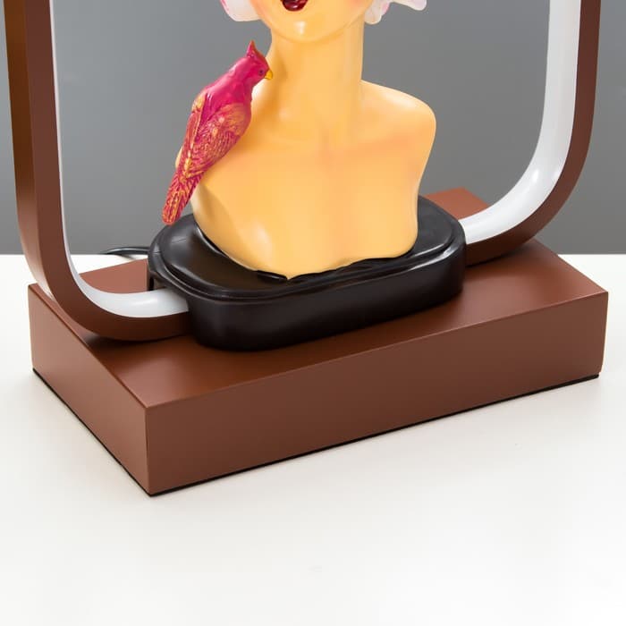 Настольная лампа «Девушка» LED 15 Вт коричневый 24×10×34 см RISALUX