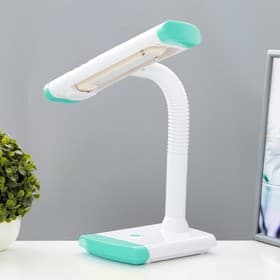 Настольная лампа «Люсиль» КЛЛ 5 Вт бело-голубой 31.5×18.5×41.5 см RISALUX