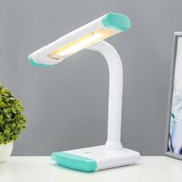 Настольная лампа «Люсиль» КЛЛ 5 Вт бело-голубой 31.5×18.5×41.5 см RISALUX