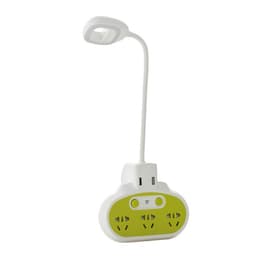 Бра с розетками «Модерни», LED, 5 Вт, бело-зелёное, 15.5×3.4×42 см