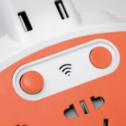 Бра с розетками «Модерни» LED 5 Вт бело-оранжевый 15.5×3.4×42 см