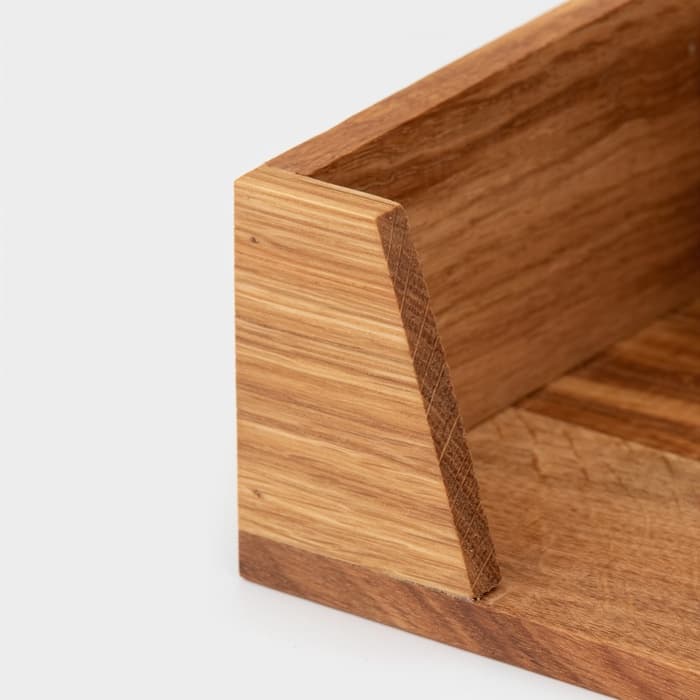 Подставка - салфетница деревянная Adelica, 21.5×15×7.5 см, дуб