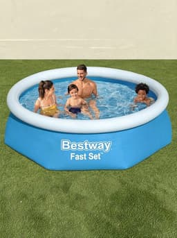 Бассейн надувной Bestway Fast Set 57448/57494, 244×61 см, круглый