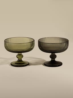 Креманка SL Home «Модерн», 300 мл, 12×10 см, стекло, оттенок МИКС