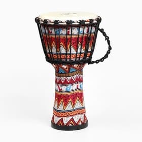 Барабан Джембе Красный орнамент, 38×21 см