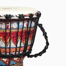 Барабан Джембе Красный орнамент, 38×21 см