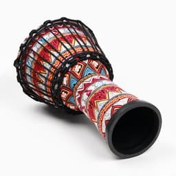 Барабан Джембе Красный орнамент, 38×21 см