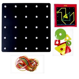 Геоборд с геометрическими фигурами