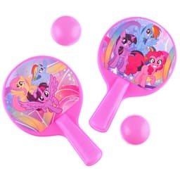 Ракетки 8×12 см, 2 мячика, My little pony