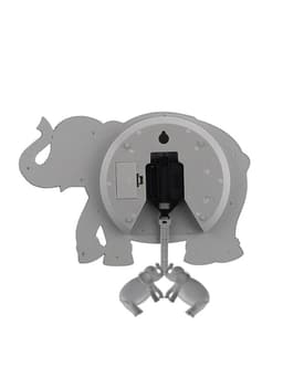 Часы настенные «Слон», детские, дискретный ход, маятник, 24.5×36×5.5 см