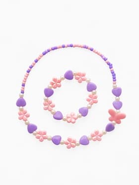 Набор детский «Выбражулька. Ромашки с бабочкой», 2 предмета: бусы, браслет, МИКС
