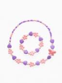 Набор детский «Выбражулька. Ромашки с бабочкой», 2 предмета: бусы, браслет, МИКС