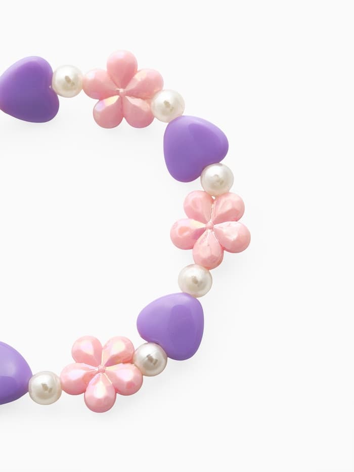 Набор детский «Выбражулька. Ромашки с бабочкой», 2 предмета: бусы, браслет, МИКС